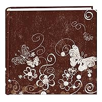 Pioneer Photo Albums 200 Pocket Printed Aged Butterfly Swirl Design Photo Album for 4 by 6-Inch Prints