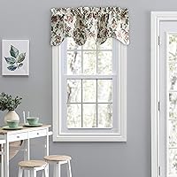 Ellis Curtain Madison Floral Lined Scallop Valance, 58