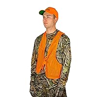 Hunters Specialties Adult Mesh Safety Vest - Blaze Orange High Visibility Mesh Breathable Vest for Hunting, One Size Fit All