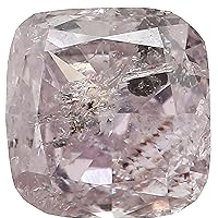 Natural Loose Diamond Cushion Light Pink Color I2 Clarity 4.00 MM 0.30 Ct KR53