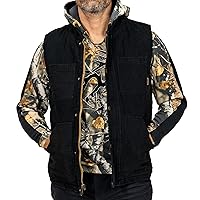 Legendary Whitetails Men's Concealed Carry Outerwear Vest for Men, Canvas Cross Trail Conceal CCW Holster, Hunting Insulated
