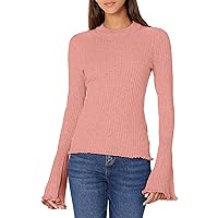 PAIGE Women's Iona Long Bell Sleeve Cropped Sweater