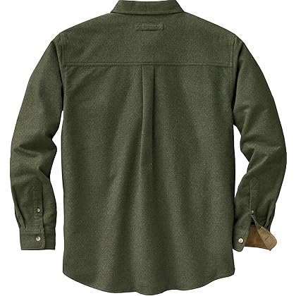 Legendary Whitetails Men's Buck Camp Flannel, Long Sleeve Plaid Button Down Casual Shirt, Corduroy Cuffs