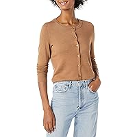 Amazon Essentials Women's Lightweight Crewneck Cardigan Sweater (Available in Plus Size)