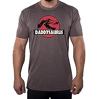 Daddysaurus Men's T-Shirt, Funny Dad Shirts, Graphic T-Shirts for Men