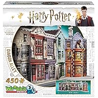 Wrebbit3D Harry Potter Diagon Alley 3D Puzzle for Teens and Adults | 450 Real Jigsaw Puzzle Pieces | Not Just an Ordinary Model Kit for Adults for Harry Potter Fans