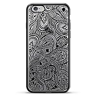 Paisley Design Chrome Series Case for iPhone 6/6S Plus - Titanium Black