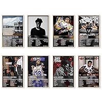 Enimoud Nba Youngboy Posters Youngboy Album Cover Posters Rapper Posters for Room Aesthetic Print Set of 8 Wall Art for Girl and Boy Teens Dorm Decor 8x12 inch Unframed