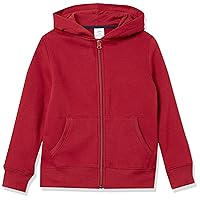 Amazon Essentials Boys and Toddlers' Fleece Zip-Up Hoodie Sweatshirt