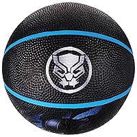 Marvel Black Panther Basketball Size 6, Avengers Indoor and Outdoor Game Youth Sports Ball for Boys and Girls, Black