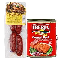 Iberia Corned Beef, 12 oz + Iberia Chorizo Spanish Style Sausage, 5 Ounce