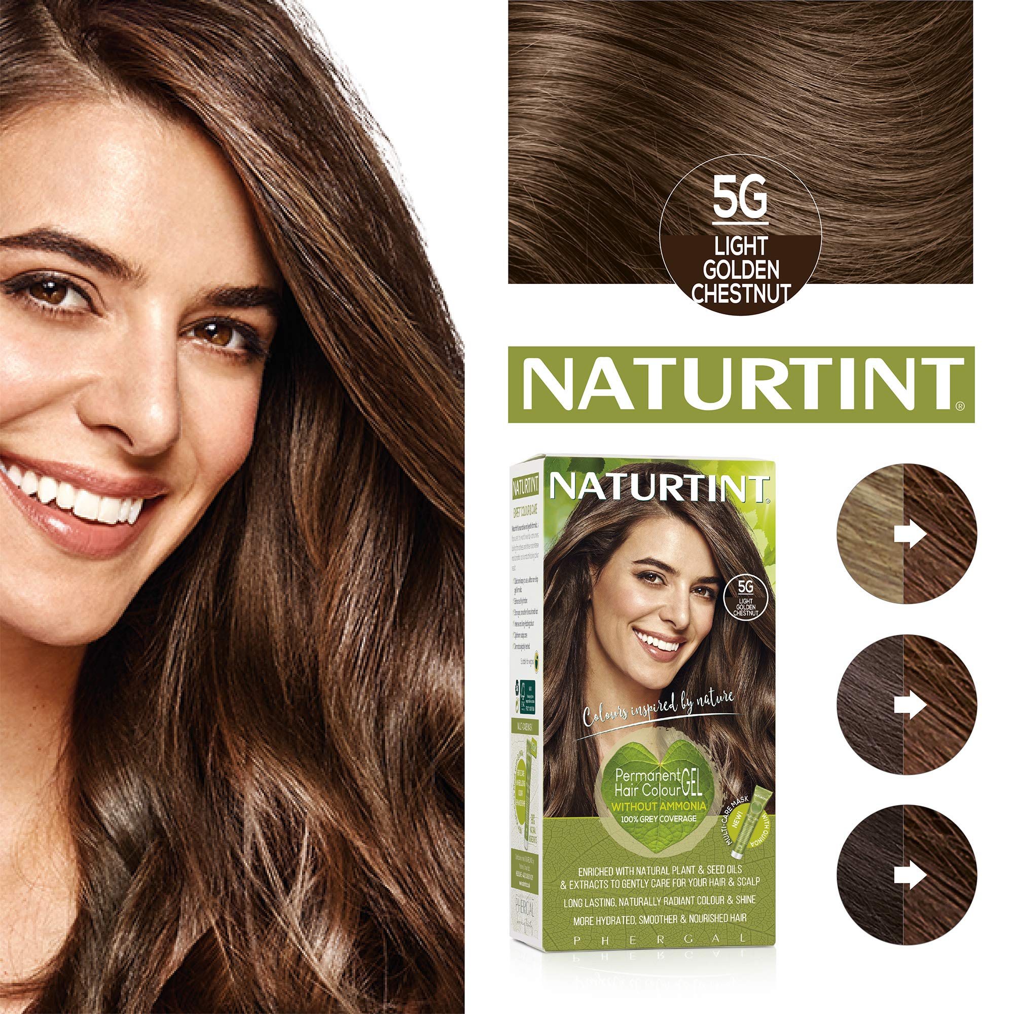 Naturtint Hair Color Permanent, 5G Light Golden Chestnut, 5.75 Fl Ounce