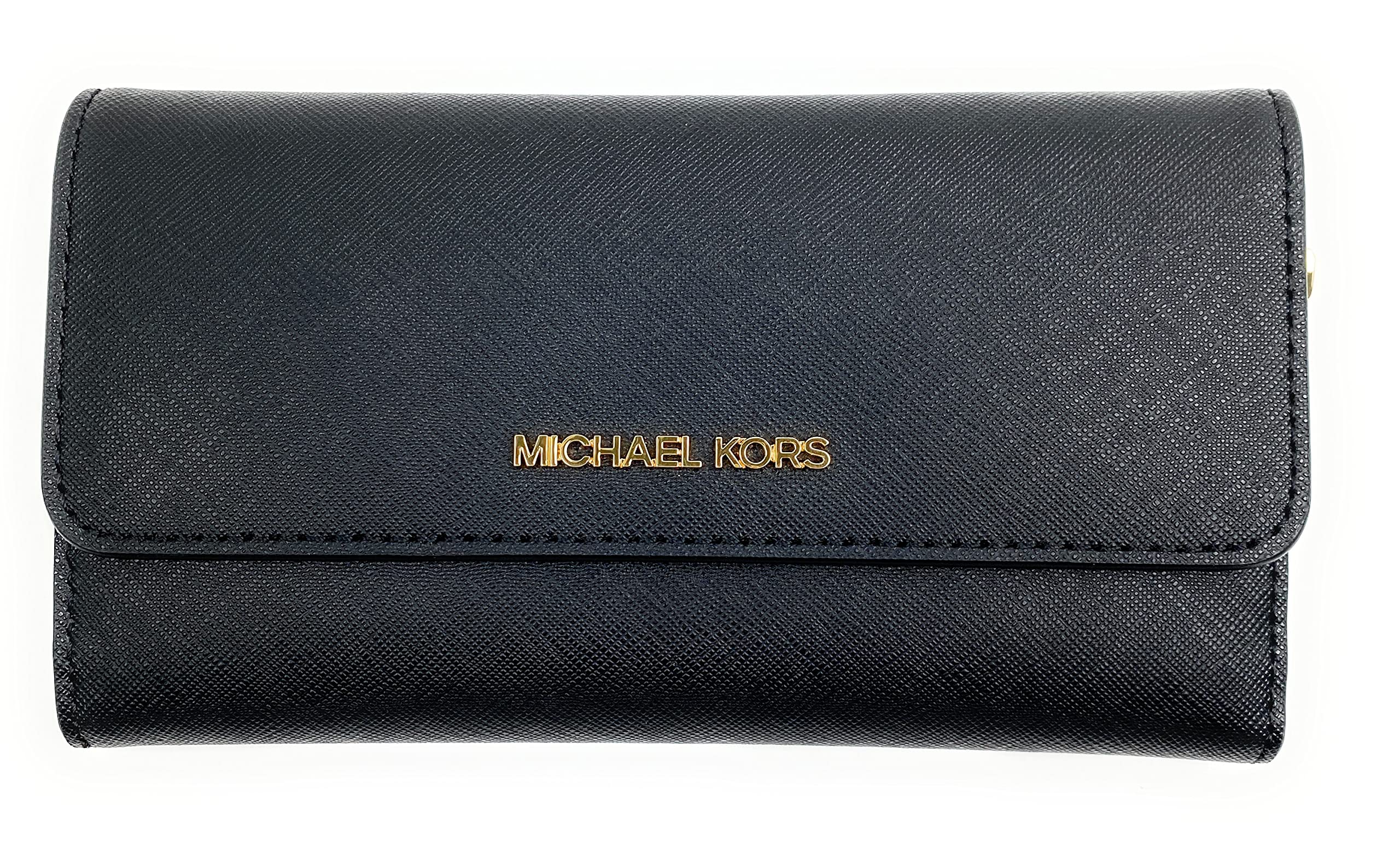 MICHAEL KORS Black Jet Set LFold w ID BiFold Leather Wallet Gift Bo   Style Exchange Boutique PGH
