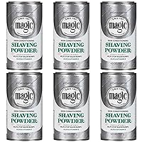 SoftSheen-Carson Magic Razorless Shaving for Men, Hair Removal Shave Powder, Helps Stop Razor Bumps Ingrown Hair, Condition, 6 Pack Conditioning 27 oz