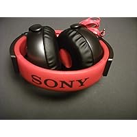 Sony MDRX05/RB Over-The-Ear Headphones | Red/Black (Renewed)