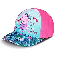 Hasbro Girls' Baseball Cap, Peppa Pig Adjustable Toddler Hat for Ages 2-4