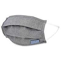 Dr. Talbot's Adult Washable Pleated Cloth Face Mask for Personal Health, Gray