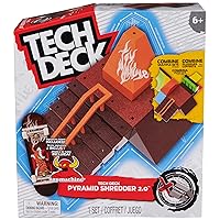 TECH DECK, Pyramid Shredder 2.0, X-Connect Park Creator, Customizable and Buildable Ramp Set with Exclusive Fingerboard, Kids Toy for Ages 6 and up