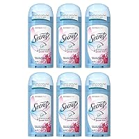 Secret Invisible Solid Antiperspirant and Deodorant, Powder Fresh, 2.6 Ounce (Pack of 6)