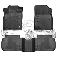 Car Floor Mats for 2022 2023 2024 Honda Civic (Rear Seat with USB Ports) / 2023 2024 Acura Integra, All Weather Cars Heavy Duty Includes 1st and 2nd Row Full Set Floor Liners, Black.