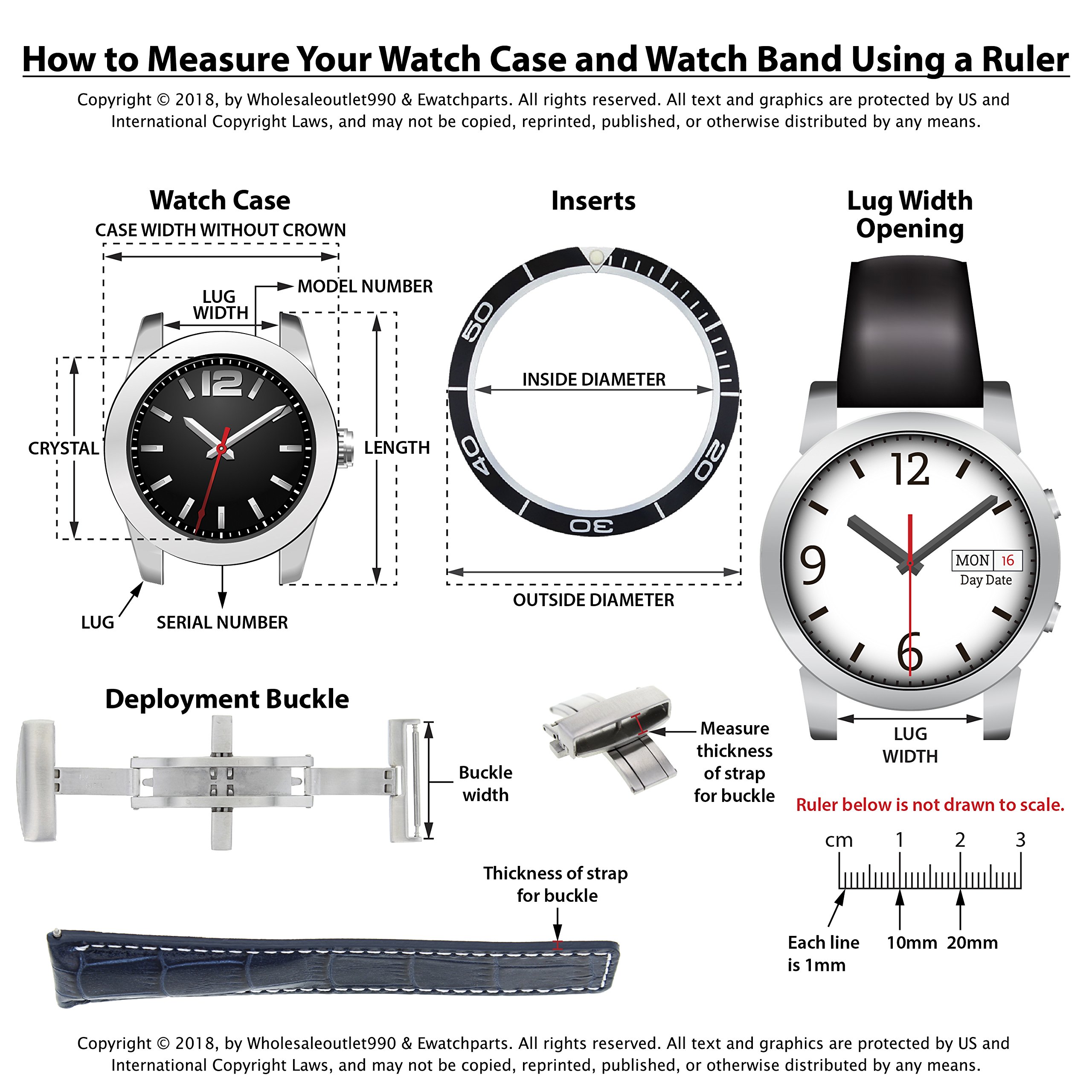 Ewatchparts 20MM OYSTER WATCH BAND SOLID LINK BRACELET COMPATIBLE WITH ROLEX DATEJUST 1601 1603 FLIPLOCK