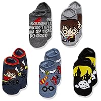 Harry Potter Unisex Kids 5 Pack No Show Socks