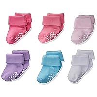 Jefferies Socks Baby Boys' Non-Skid Turn Cuff Socks 6 Pair Pack