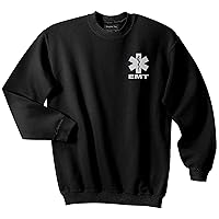 EMT Sweatshirt with Reflective Logo, Emergency Medical, First Responder
