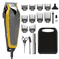 Wahl USA Fade Cut Corded Clipper Haircutting Kit for Blending & Fade Cuts with Extreme-Fade Precision Blades, Heavy Duty Motor, Secure-Snap Attachment Guards, & Fade Lever for Haircuts - Model 79445