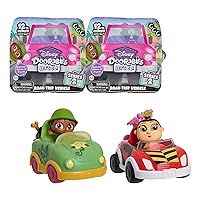 Disney Doorables Let’s Go Series 2 Figure and Vehicles 2-Pack, Styles May Vary, Officially Licensed Kids Toys for Ages 5 Up, Amazon Exclusive