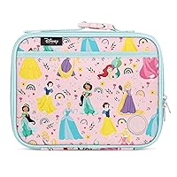 Simple Modern Disney Kids Lunch Box for School | Reusable Insulated Lunch Bag for Toddler, Girl, and Boy | Meal Containers with Exterior & Interior Pockets | Hadley Collection | Princess Rainbows