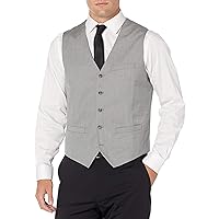 Perry Ellis Men's Big and Tall Slim Fit Stretch Herringbone Suit Vest