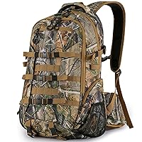 600D Waterproof Hunting Backpack for Men,35L Camo Hunting Pack with Bow Holder