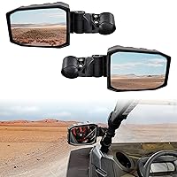 SAUTVS Adjustable Rear View Side Mirrors for Can-Am Maverick X3, Wider Design Folding Clear Rear View Convex Side Mirrors for Can-Am Maverick X3 MAX 2017-2024 Accessories (2PCS)