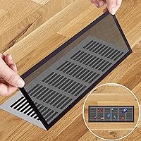 8pcs Floor Vent Mesh Covers,Magnetic Air Vent Screen Register Trap, Rectangle PVC Floor Register Mesh Cover for Wall Ceiling Floor Catch Debris Hair Insect (5.5x12