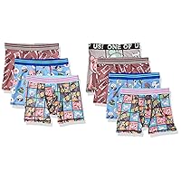 PIGGY Boys' Amazon Exclusive 7-Pack Athletic Boxer Briefs Available in Sizes 6, 8 and 10