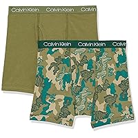 Calvin Klein Boy's Kids Modern Cotton Assorted Boxer Briefs Underwear, Multipack