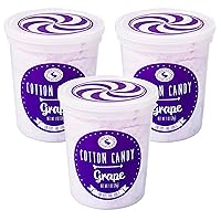 Purple Grape Cotton Candy 3 Pack – Unique Idea for Holidays, Birthdays, Gag Gifts, Party Favors