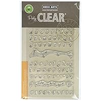 Hero Arts CL141 Clear Stamps, Fanciful Swirl Alphabet