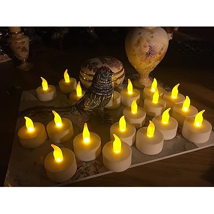 Flameless LED Tea Light Candles, 36 PK Vivii Battery-Powered Unscented LED Tealight Candles, Fake Candles, Tealights (36 Pack)
