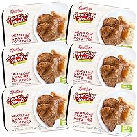 Meal Mart Amazing Meals - Kosher Meatloaf & Mashed Potato, MRE Meat Meals Ready to Eat (6 Pack) Prepared Entree Fully Cooked, Shelf Stable Microwave Dinner - Travel, Military, Camping, Emergency