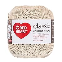 Red Heart Crochet Thread Special 1 Pack of Crochet - Cotton - Size 10-1000 Yards - Knitting/Crochet