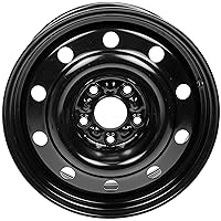 Dorman 939-243 17 x 6.5 In. Steel Wheel Compatible with Select Chrysler/Dodge Models, Black