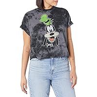 Disney Characters Goofy Big Face Women's Fast Fashion Short Sleeve Tee Shirt