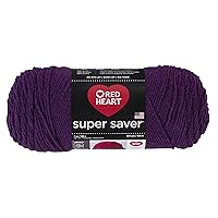 RED HEART Dark Orchid Super Saver Yarn, Single