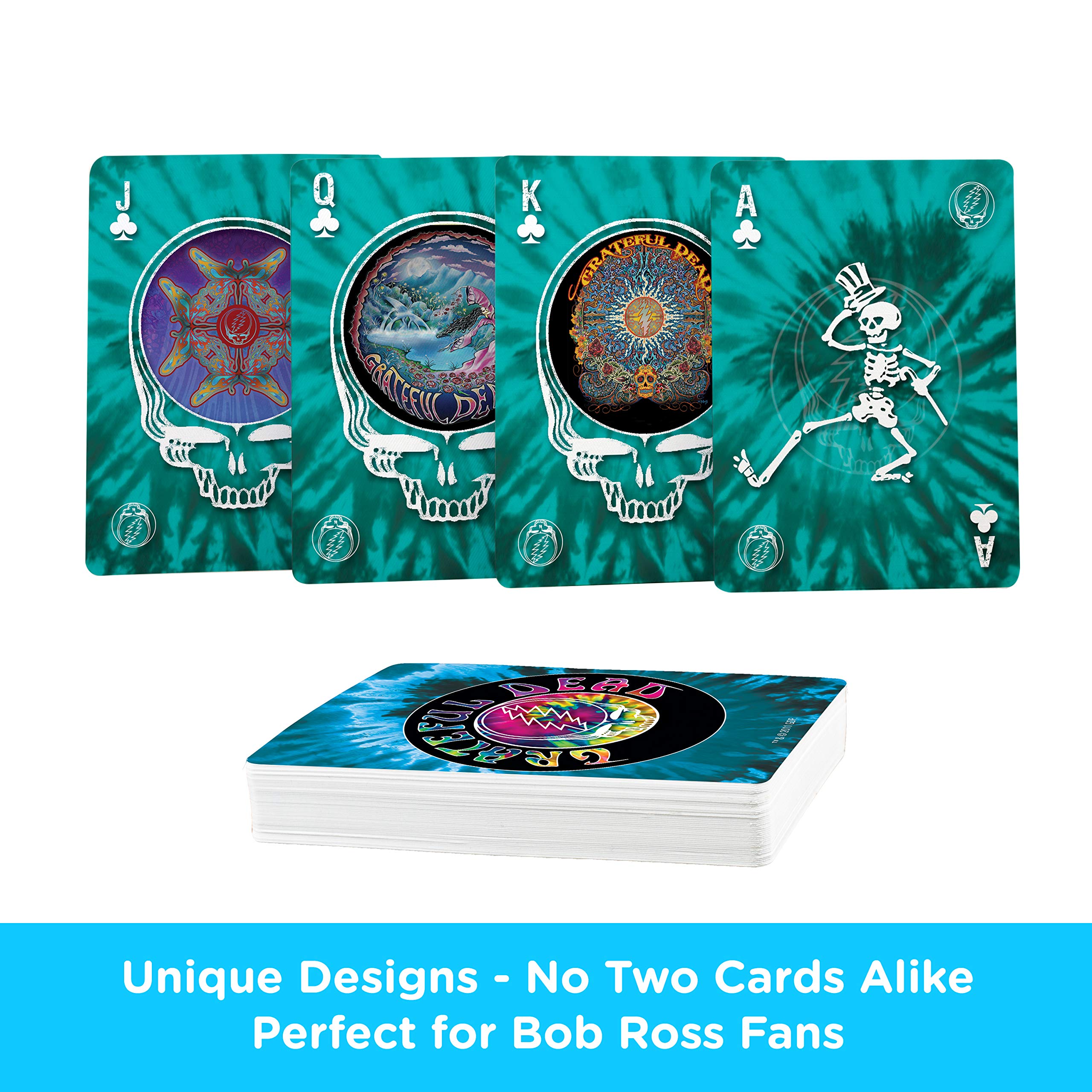 AQUARIUS Grateful Dead Playing Cards - Grateful Dead Themed Deck of Cards for Your Favorite Card Games - Officially Licensed Grateful Dead Merchandise & Collectibles