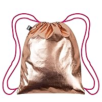 LOQI METALLIC Rose Gold/Pink Backpack