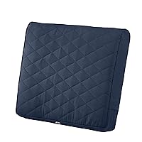 Classic Accessories Montlake FadeSafe Water-Resistant 21 x 20 x 4 Inch Outdoor Chair Cushion, Navy, Outdoor Chair Cushions, Patio Chair Cushions, Patio Cushions