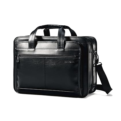 Samsonite Leather Expandable Briefcase 17 inch