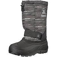 Kamik Boys' ROCKET2 Snow Boot, black/charcoal, 8 Medium US Toddler